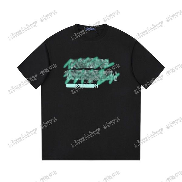 

xinxinbuy men designer tee t shirt paris graffiti letter music print long sleeve cotton women green black blue white s-2xl, Black;brown