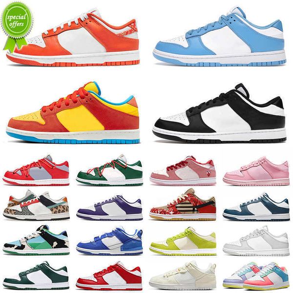 

og dunkes low 2022 running shoes big size 14 men women dunks lows dunksb sb panda offs white bart simpson unc coast disrupt pink designer, Black