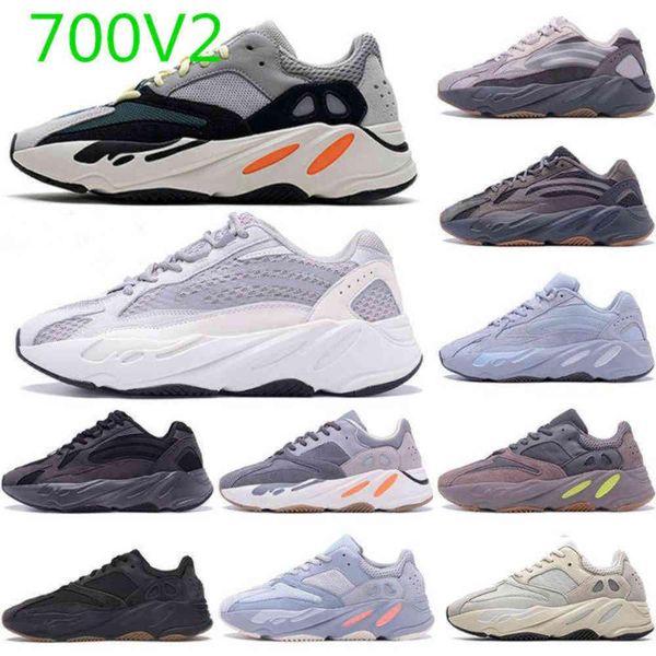 

static reflective 700 v2 running shoes for mens breathable inertia tephra solid grey utility black men yeezy yezzies women sport trainers sn