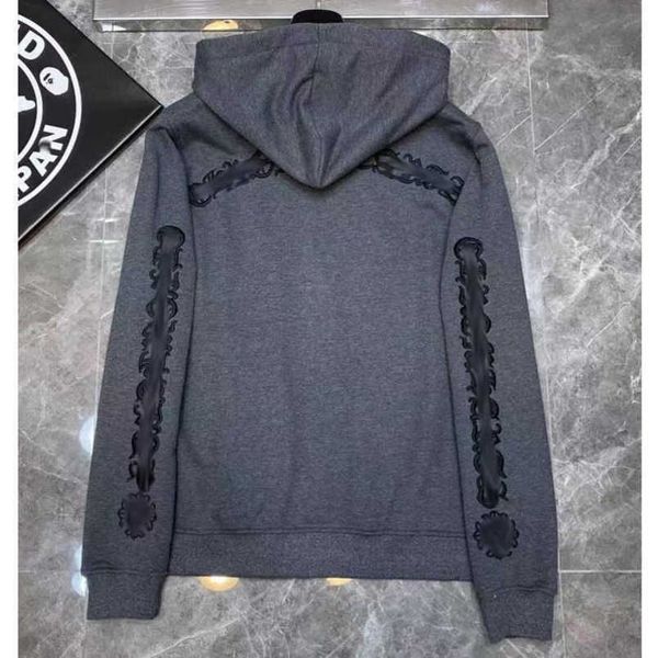 

fashion mens luxury sweatshirts ch designer hoodies zipper sanskrit graffiti hooded sweater cross pullover hoodie casual women coat sweatsh, Black