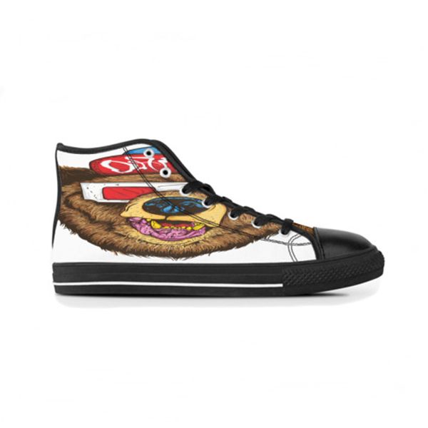 

designer customs shoes diy for mens womens men black white high trainers sports sneakers shoe runners customized size 38-45 color3