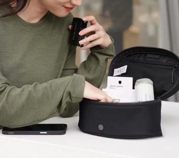 

lu cosmetic women bags designer outdoor bag lady oval kit 3.5l gym makeup storage bags fanny pack luxury purses