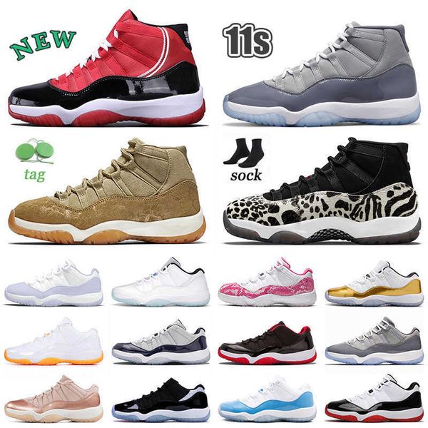 

aaa quality mens womens high 11s basketball shoes jumpman 11 man outdoor sports sneaker metallic sliver university red snakeskin navy blue