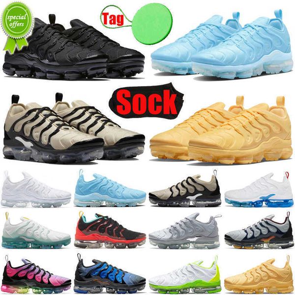 

og with tag sock tn plus tns tnplus men women running shoes triple black white university blue be true cool grey stained glass mens trainers