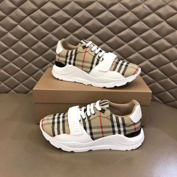

designer sneakers striped vintage sneaker women mens casual shoes fashion lattice brand shoe men outdoor classic tassel flats with box 01, Black