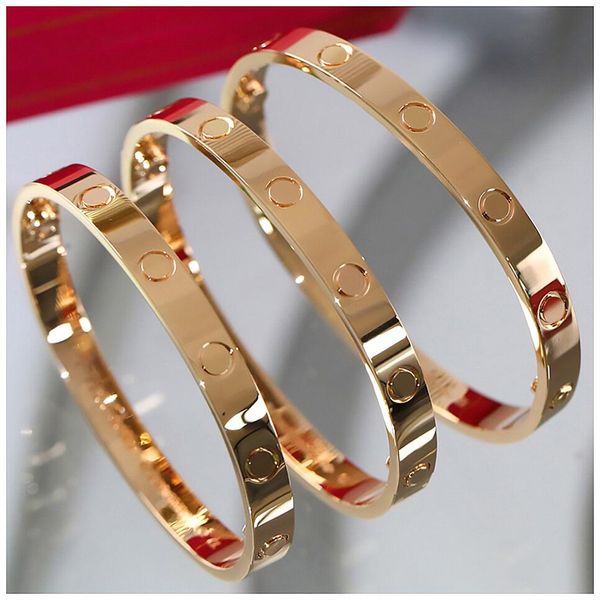 

love bracelets carti bracelet screw bangle braclets edelstahl armband gold bangles for women braclet for girlfriend pulsera mama bracciale u, Black