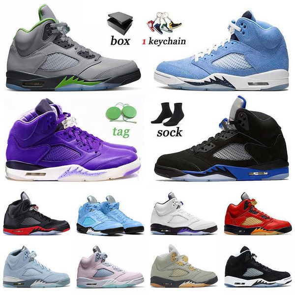 

we the jumpman 5 basketball shoes unc aqua easter racer blue men trainers 5s green bean sneakers mars for her oreo low psgs mens, Black