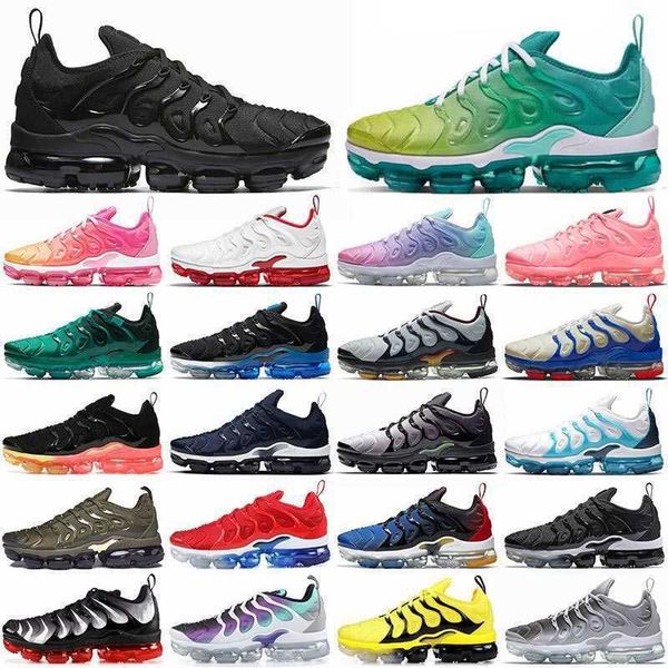 

2022 tn plus running shoes atlanta cherry black royal digital camo hyper blue bleached bumblebee active fuchsia men women mint ge white