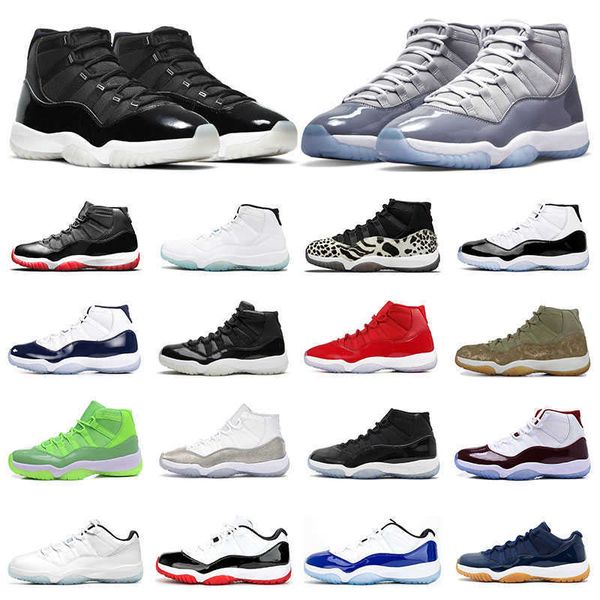 

25th anniversary men basketball shoes 11 11s cool grey legend blue white bred concord animal instinct citrus heiress low women sports, Black
