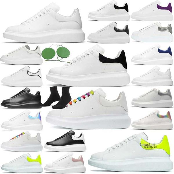

2023 casual shoes sneakers platform shoe outdoor trainers black suede triple white mens womens mc queens alexander chaussures luxury