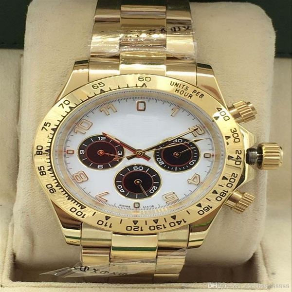 

19 designer watches the master design movement watches luxury watch montre 116508 116528 gold stainless steel case folding buc242t, Slivery;brown