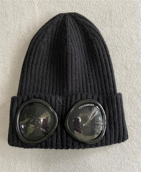 

hat two goggle beanie caps men women autumn winter wool knitted glasses cap outdoor sports hats couple beanies293l6443468, Blue;gray
