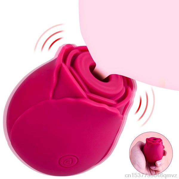 

costumes toys for women rose shape vaginal sucking vibrators erotic nipple sucker oral sucker clitoris stimulation powe, Black
