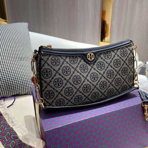 

fashion women bag designers bags torys brand birchs leather handbags messenger bag new tb underarm old flower crescent cowhide canvas