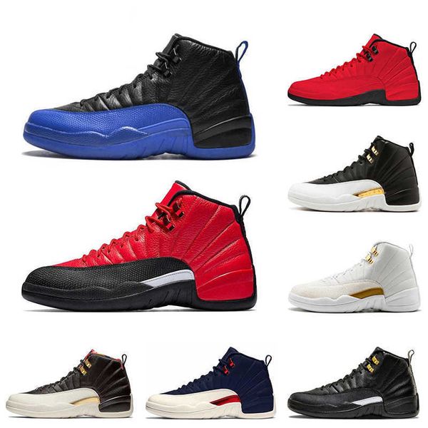 

new 12 12s mens basketball shoes dark concord wings black cny bulls 12s men sport sneakers size 7-13