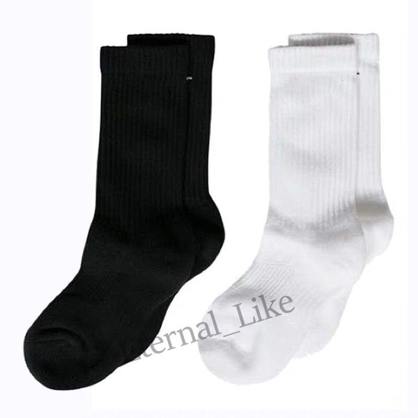 

brand men's cotton 100% outdoor crew socks middle tube casual breathable sports socks for men and women soft sock, Black