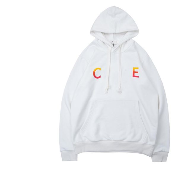 

men hoodies ce sweatshirts pullover designer long sleeve celins letter fashion hooded fleece sweater hoody couple winter autumn casual versa, Black