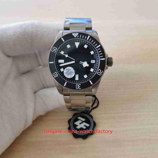 

zf maker mens watch better quality watches 42mm 25600tn black dial titanium ceramic beze sapphire glass cal.mt5612 movement mechanical autom, Slivery;brown