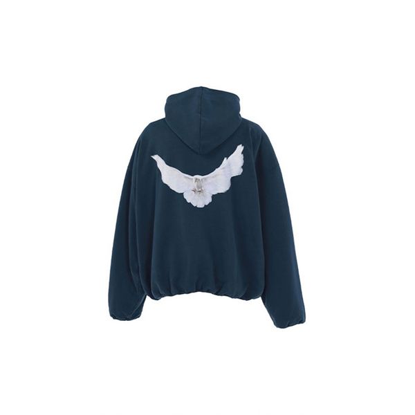 

classic mens dove hoodie sweatshirts designer wests luxury hoodies three party joint name peace doves printed mens womens pullover sweate b1, Black