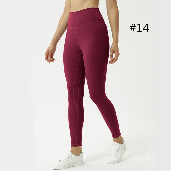 

ll-n1903 active pants women's leggings nudity yoga outfit running slim ninth pants exercise high waist warm fitness wear girls elastic