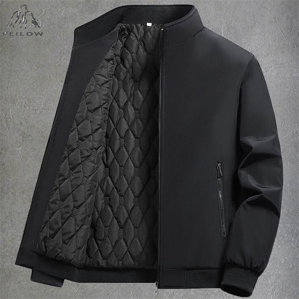 

mens jackets plus size 6xl 7xl 8xl thicken warm varsity jacket coat windbreaker streetwear winter fleece for parkas overcoats 221112, Black;brown