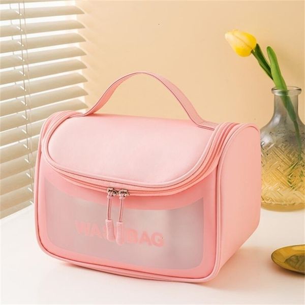

cosmetic bags cases travel waterproof portable women hook wash makeup pouch organizer toiletries female storage make up beauty 221114
