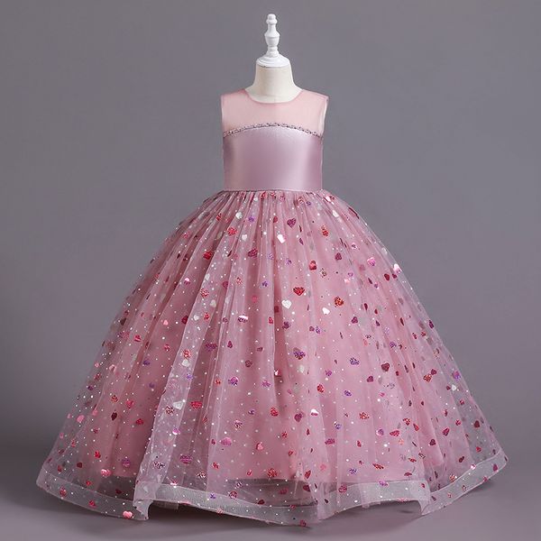 

cute pink lace little kids flower girl dresses princess jewel neck tulle applique puffy floral formal wears party communion pageant gown, White;blue