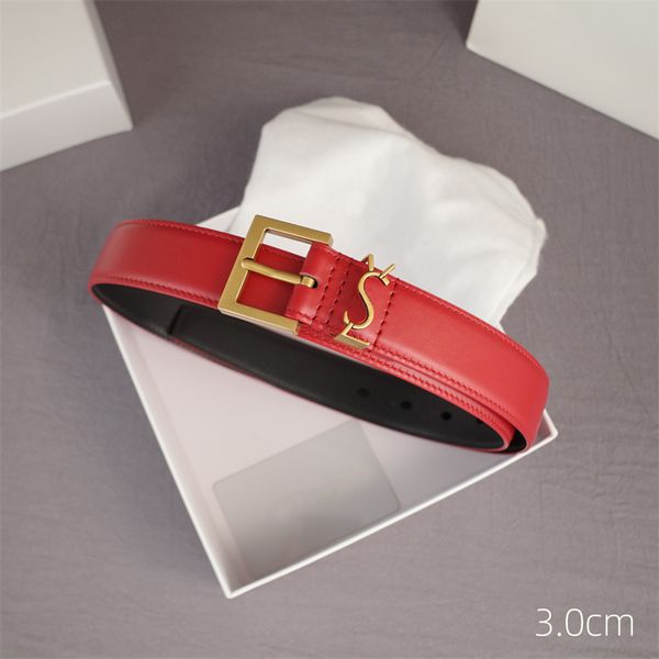 

New Designer Belt For Women Luxury Men Belts Genuine Leather 3.0cm Width Letter Buckle Cintura Waistband, Free