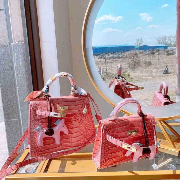 

designer herme kellies handbags bags crocodile kely bag european and women's advanced sense foreign style hand shoulder messenger