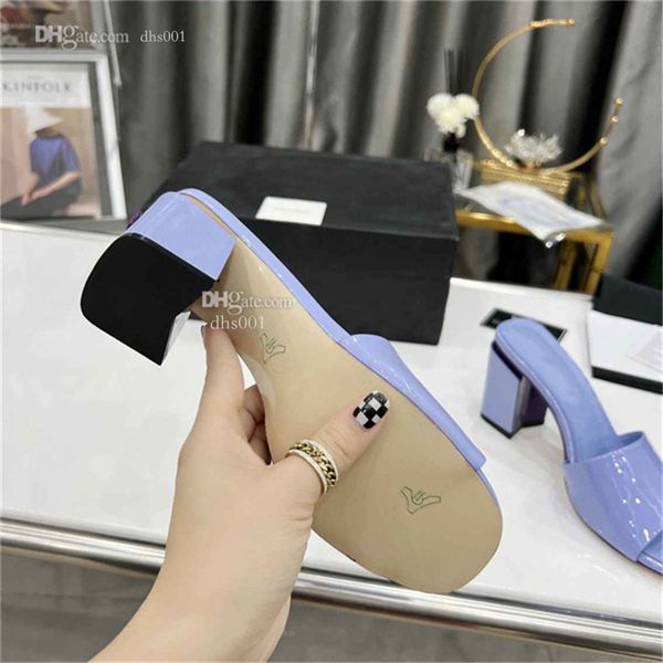 

designer sandals for women leather channel classic heel slippers luxury woman ccity asddasd juw9, Black