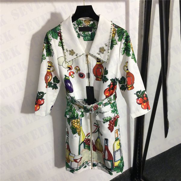 

vintage print womens with belt luxury party skirts clothing casual for, Black;gray