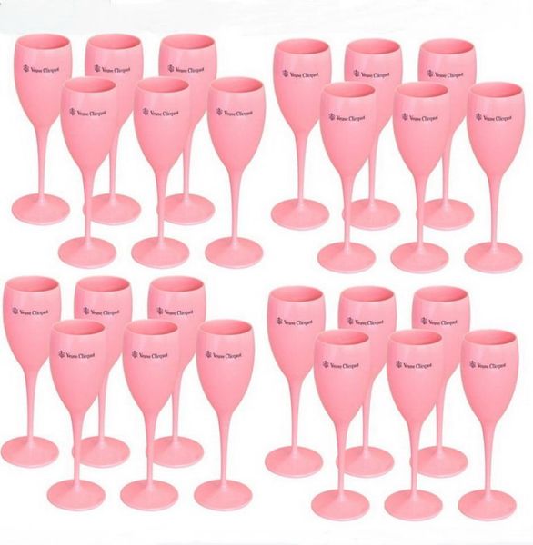 

acrylic veuve pink orange champagne flutes whole party wine glasses acrylic7464576