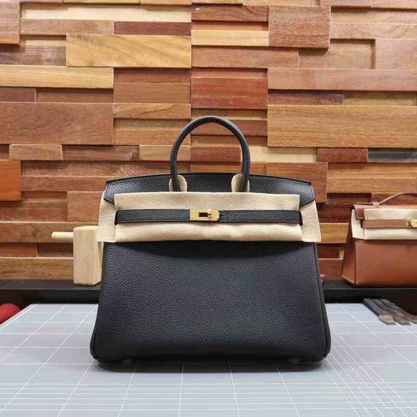 

designer herme birkins pattern litchi h togo leather women's buckle handbag