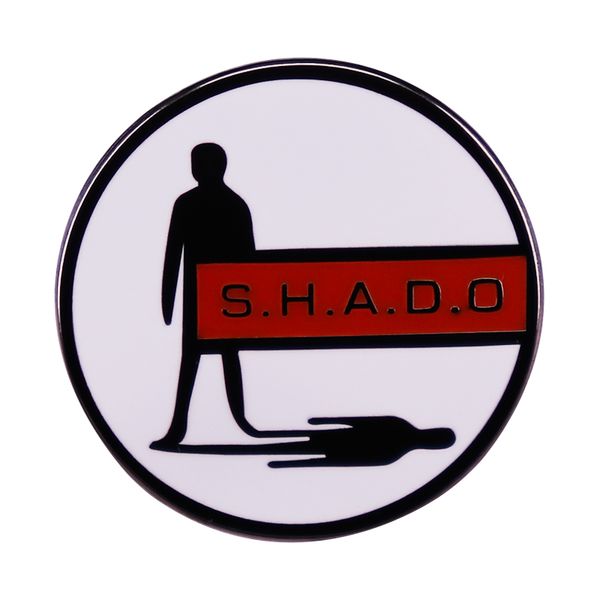 

ufo shado pin brooch gerry anderson tv series logo badge brooches, Blue