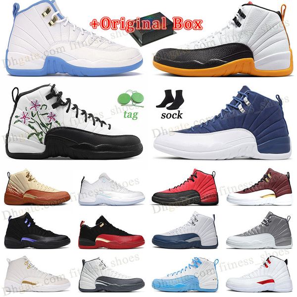 

new jumpman 12s og basketball shoes fashion designer us12 us13 wholesale original with box fiba dark grey stealth 25 years in china gs flora