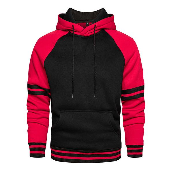 

fleece 2021 hip hop autumn mens thick hoodies pure color men velvet fabrics winter jackets dropshipping 4xl xv4l, Black