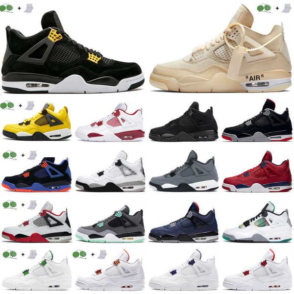 

shoes basketball classic aj 4 4s mens zapatos obsidian lightning unc fearless turbo backboard phantom gym bred flexible man trainer