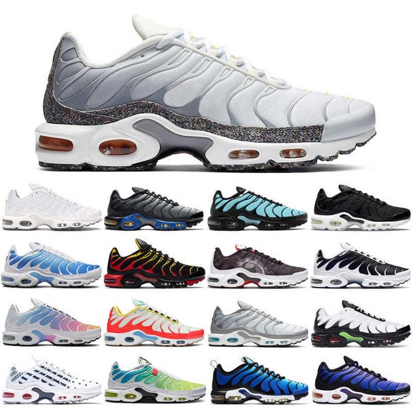 

discount tn plus running shoes for men women chaussure triple black white true green wolf grey hyper blue voltage purple mens trainers sport