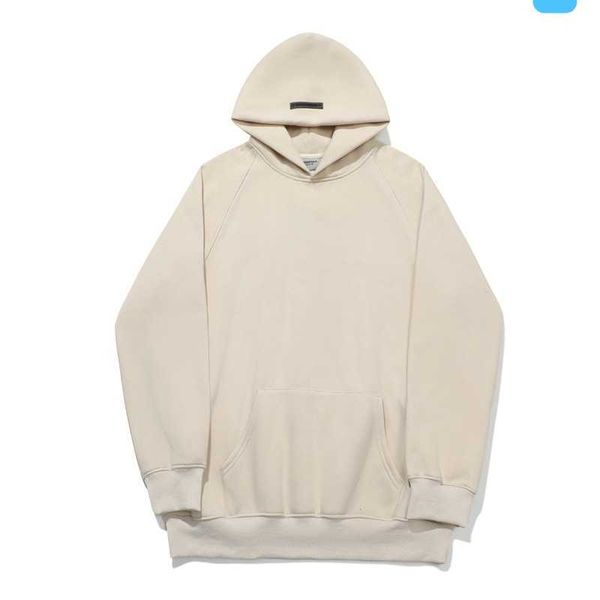 

men's hoody fashion fog designer esenti bear multi thread three-dimensional back letter sweater hoodie men and women plush coat sweatsh, Black