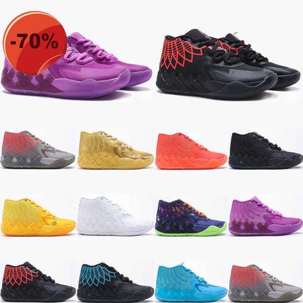 

designer mb.01 men basketball shoes black blast galaxy mens trainers sports sneakers