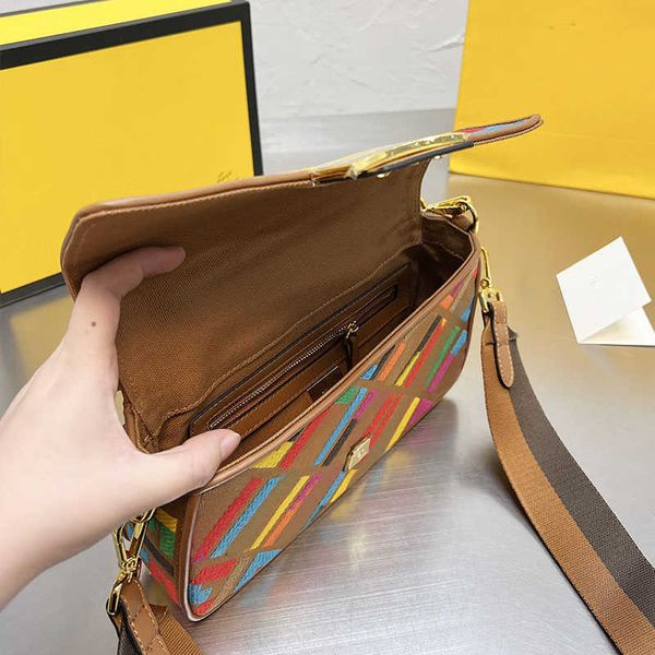 

luxury saddle crossbody fends bags for womens multicolor handbag designer sling baguette the tote bag shoulder purses woman 7a fashion walle