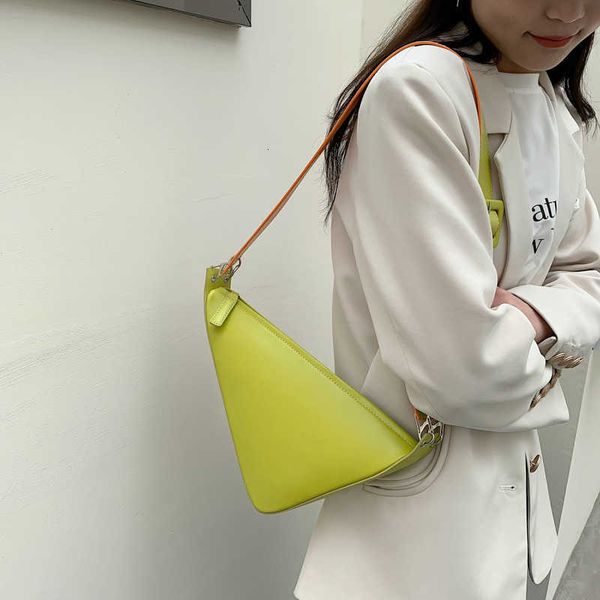 

store 90% off wholesale niche design broadband messenger female underarm commuter bag triangle chest bag texture version 2023 new fashion