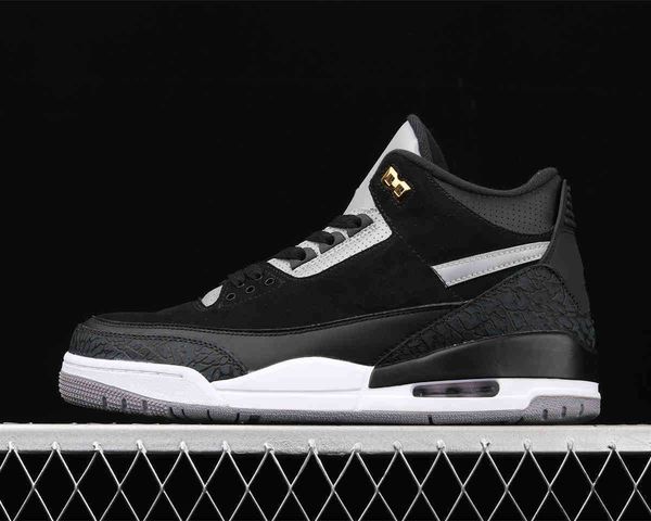 

shoes tinker jumpman 3 3s mens womens basketball black white men trainers sneakers, White;red