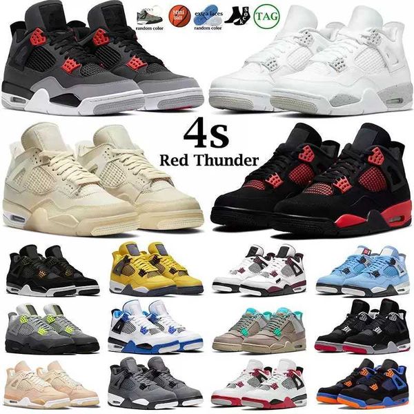 

basketball shoes for men women 4 4s black cat red thunder infrared sail cool grey white oreo pure money motorsports what the royalty mens