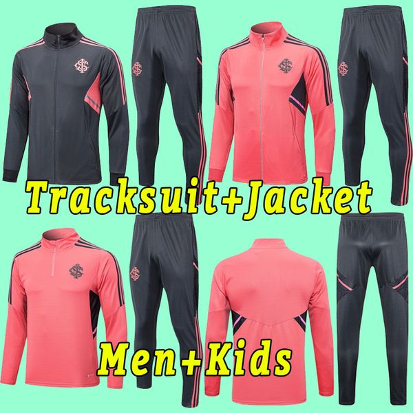 

2022 2023 sc internacional soccer jerseys brazils sport camisa guerrero t.galhardo brasil masculino feminino long sleeve tracksuit jacket me, Black;yellow