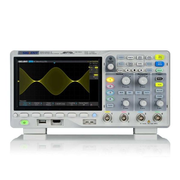 

siglent new sds1204x-e 200mhz 4 channels oscilloscope measurement tool