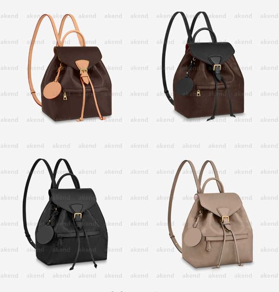 

quality lvity high genuine leather designer luxury backpacks montsouris handbag bag shoulder bags black letter embossing fashion zipper sper