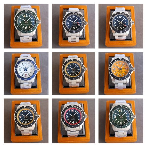 

bls montre de luxe luxury watch 42x13.3mm improt 2824 automatic mechanical movement steel case mens watches wristwatches super waterproof, Slivery;brown