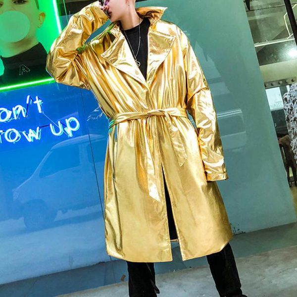 

men's jackets gold shining windbreaker hiphop dj club outfits silver bright stage costumes singers dancer mens party wear steampunk clo, Black;brown