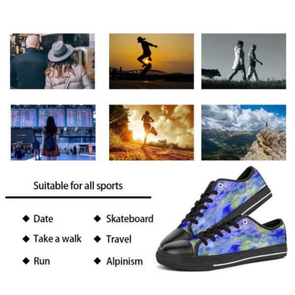 

men stitch shoes custom sneakers hand painted canvas mens womens fashion black white lows cut breathable walking jogging trainers